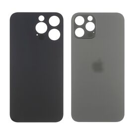Фото 1. Заднє скло корпусу Apple iPhone 14 Pro Space Black (сіре) маленький виріз під камеру | Yuca.com.ua
