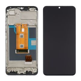 Дисплей для Realme C61 с чёрным тачскрином и корпусной рамкой