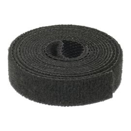 Фото 1. Кабельний органайзер Aida для стяжки дротів з липучкою, 10 мм x 1 м, чорний | Yuca.com.ua