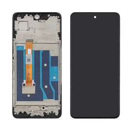 Дисплей для Realme C67 (5G) с чёрным тачскрином и корпусной рамкой