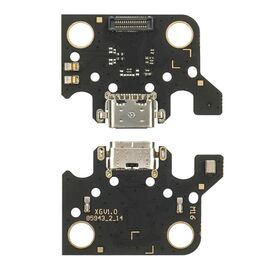 Разъём зарядки для Samsung T500 Galaxy TAB A7 10.4 на плате с микрофоном и компонентами