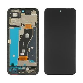 Дисплей для Tecno Spark Go 1 (KL4) с чёрным тачскрином и корпусной рамкой