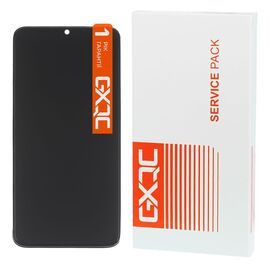 Дисплей для Xiaomi Redmi Note 8 Pro с чёрным тачскрином и серебристой корпусной рамкой Service Pack