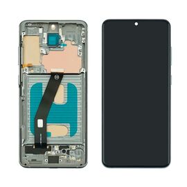 Дисплей для Samsung G981 Galaxy S20 (5G) с чёрным тачскрином и чёрной корпусной рамкой IPS