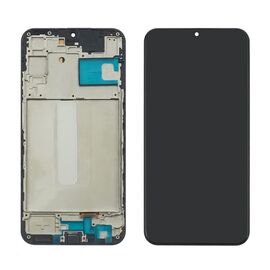 Дисплей для Samsung A256 Galaxy A25 (2023) с чёрным тачскрином и корпусной рамкой IPS