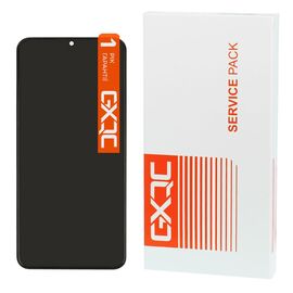 Дисплей для Samsung A045F Galaxy A04 (2022) с чёрным тачскрином и корпусной рамкой Service Pack