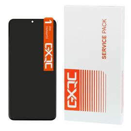 Дисплей для Samsung A047F/ A136 Galaxy A04S (2022)/ A13 (5G) (2021) с чёрным тачскрином и корпусной рамкой Service Pack