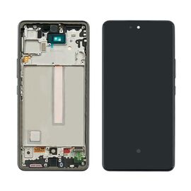 Дисплей для Samsung A536 Galaxy A53 (2022) с чёрным тачскрином и чёрной корпусной рамкой GH82-28025A