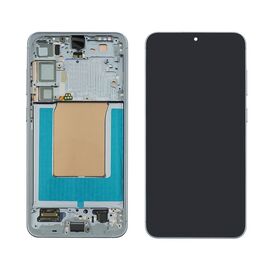 Дисплей для Samsung S936 Galaxy S25 Plus (5G) (2025) с чёрным тачскрином и Icy Blue корпусной рамкой GH82-36368C
