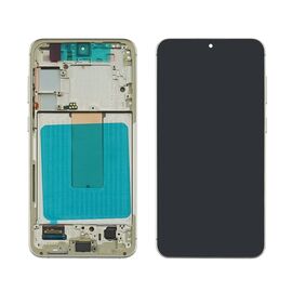 Дисплей для Samsung S916 Galaxy S23 Plus (5G) (2023) с чёрным тачскрином и белой корпусной рамкой GH82-30477B