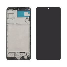 Дисплей для Samsung A225 Galaxy A22 (2021) с чёрным тачскрином и корпусной рамкой IPS