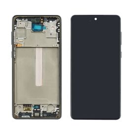 Дисплей для Samsung A736 Galaxy A73 (5G) (2022) с чёрным тачскрином и серой корпусной рамкой GH82-28884A