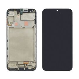 Дисплей для Samsung A245 Galaxy A24 (4G/ 5G) (2023) с чёрным тачскрином и корпусной рамкой GH82-31240A