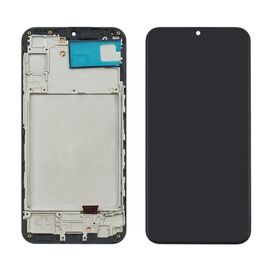 Дисплей для Samsung A245 Galaxy A24 (2023) с чёрным тачскрином и корпусной рамкой IPS