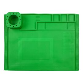 Мат силиконовый, термоустойчивый Aida S-225, для ремонта портативной техники и раскладки запчастей (400x300мм)