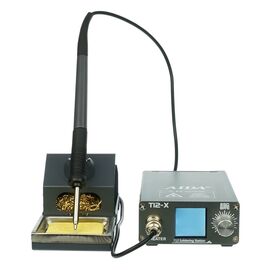 Паяльная станция прецизионная Aida T12-X (паяльник T12, 3 канала памяти, 75W, 120C - 480C)