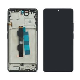 Дисплей для Xiaomi Redmi Note 14S с чёрным тачскрином и чёрной корпусной рамкой OLED