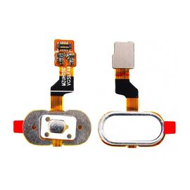 Фото 1. Шлейф для Meizu M3s з біло-сріблястою кнопкою HOME (сенсорна) | Yuca.com.ua