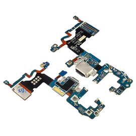 Фото 1. Роз'єм зарядки для Samsung G960 Galaxy S9 на платі з мікрофоном і компонентами | Yuca.com.ua