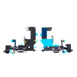 Шлейф для Apple iPhone 5 с чёрным разъёмом питания, гарнитуры, с микрофоном