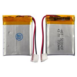 Аккумулятор 503040P универсальный с контроллером, 5 х 30 х 40 мм (550 mAh)/ для кейсов наушников, смарт часов, MP3 плееров