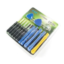 Фото 1. Набір інструментів LSF-016 (викрутки: *0.8, +1.5, -2.0, T4, T5, T6; 2 медіатори, 5 лопаток, присоска) | Yuca.com.ua