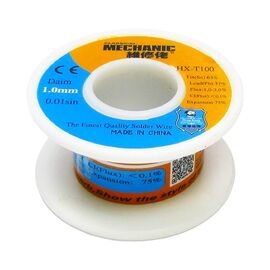 Фото 1. Припій Mechanic HX-T100 1,0мм, 55г, Sn 63%, Pb 37% | Yuca.com.ua
