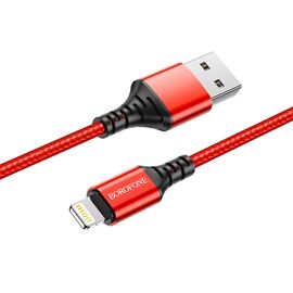 Фото 1. Кабель Borofone BX54 USB to Lightning 1m red | Yuca.com.ua