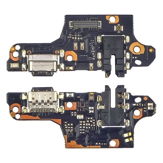 Фото 1. Роз'єм зарядки для Xiaomi Poco X3 на платі з мікрофоном і компонентами | Yuca.com.ua