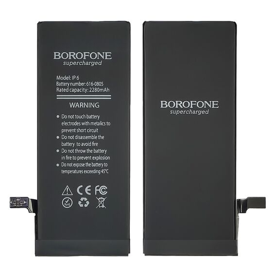 Фото 1. Акумулятор Borofone для Apple iPhone 6, посилений (2280 mAh) | Yuca.com.ua