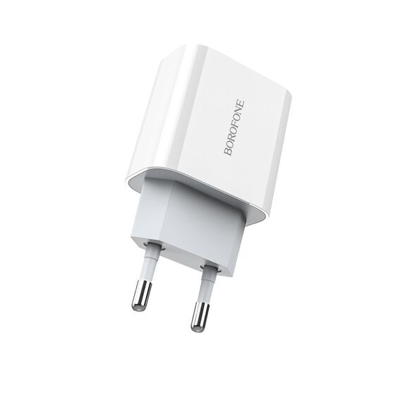 Фото 1. Мережевий зарядний пристрій Borofone BA38A Plus Type-C PD 20W білий | Yuca.com.ua