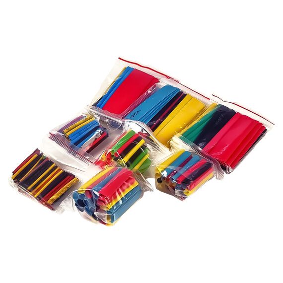 Фото 1. Набір термозбіжних трубок 328шт, 5 кольорів, діаметр 1.5мм-11мм | Yuca.com.ua