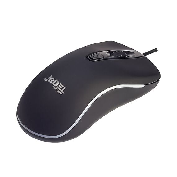 Фото 1. Миша Jedel M80 1600 DPI з RGB підсвічуванням чорна | Yuca.com.ua