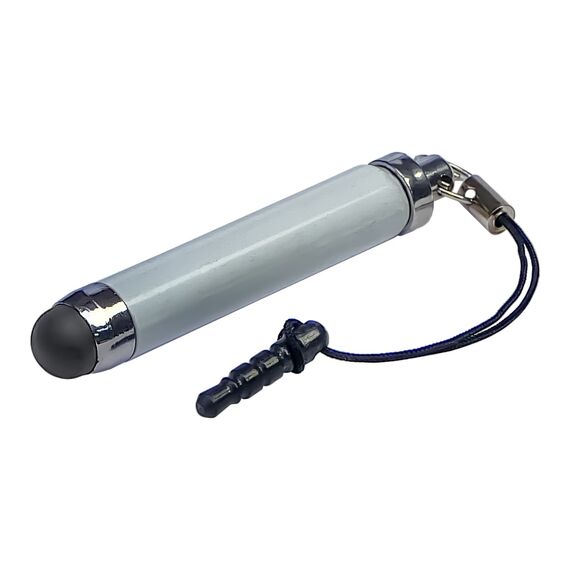 Фото 1. Стилус-брелок ємнісний, висувний, білий | Yuca.com.ua