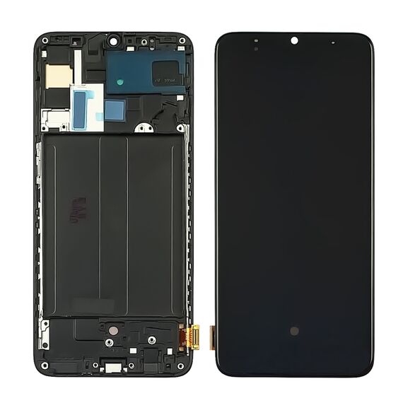 Фото 1. Дисплей для Samsung A705 Galaxy A70 (2019) з чорним тачскріном і чорною корпусною рамкою (з широким обідком) OLED | Yuca.com.ua