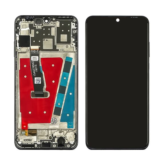 Фото 1. Дисплей для Huawei P30 Lite/Nova 4e (2019) (48МР версія) з чорним тачскріном і чорною корпусною рамкою | Yuca.com.ua