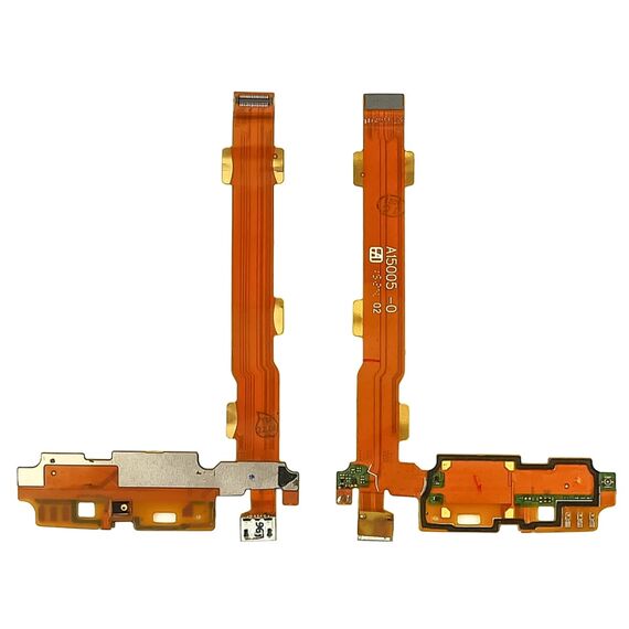 Фото 1. Роз'єм зарядки для Oppo A31 (2015) на платі з мікрофоном та компонентами | Yuca.com.ua