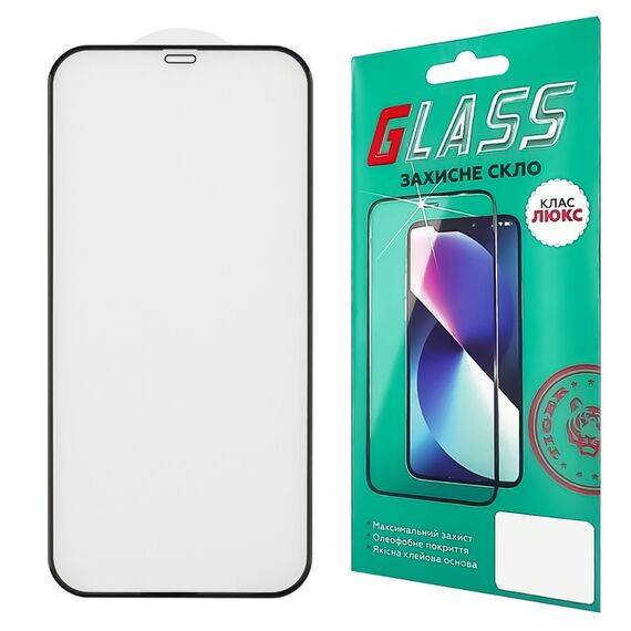 Фото 1. Захисне скло для Apple iPhone 12 Pro Max (0.3 мм, 4D ARC чорне) Люкс | Yuca.com.ua