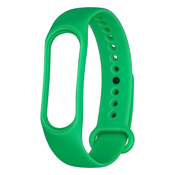 Фото 1. Ремінець силіконовий для Xiaomi Mi Band 3/ 4 28 зелений | Yuca.com.ua