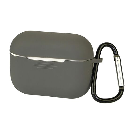 Фото 1. Чохол силіконовий з карабіном для Apple AirPods 3 колір 02 сірий | Yuca.com.ua