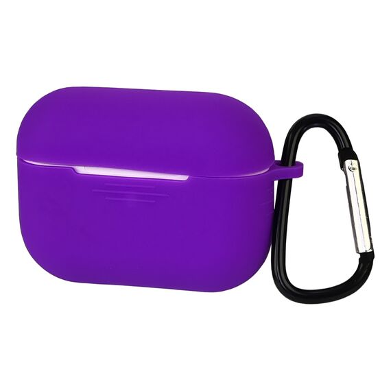 Фото 1. Чохол силіконовий з карабіном для Apple AirPods 3 колір 10 фіолетовий | Yuca.com.ua
