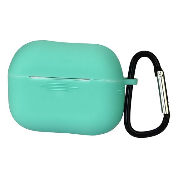 Фото 1. Чохол силіконовий з карабіном для Apple AirPods 3 колір 15 бірюзовий | Yuca.com.ua