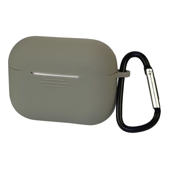 Фото 1. Чохол силіконовий з карабіном для Apple AirPods 3 колір 16 світло-сірий | Yuca.com.ua