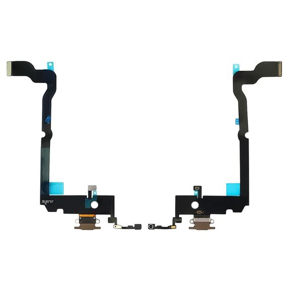 Фото 1. Шлейф для Apple iPhone XS Max з золотим роз'ємом живлення, з мікрофоном | Yuca.com.ua