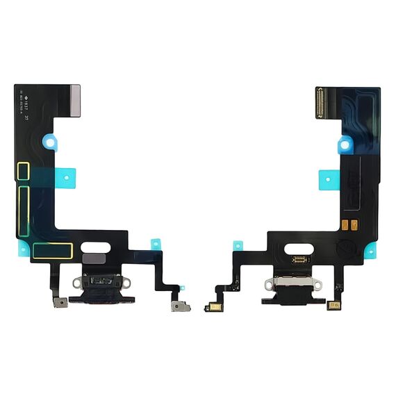 Фото 1. Шлейф для Apple iPhone XR з чорним разъёмом питания, з мікрофоном Original | Yuca.com.ua