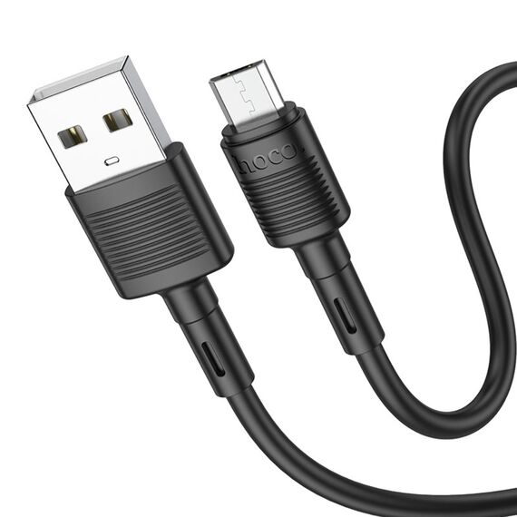 Фото 1. Кабель Hoco X83 USB to MicroUSB 1m black | Yuca.com.ua
