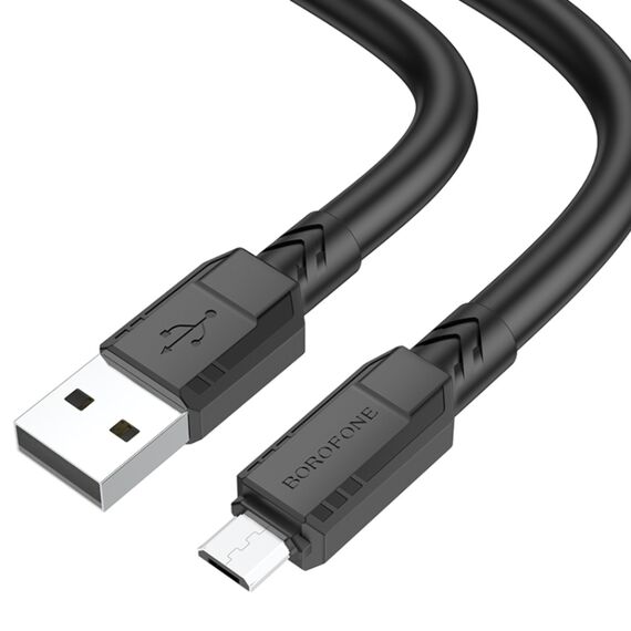 Фото 1. Кабель Borofone BX81 USB to MicroUSB 1m black | Yuca.com.ua