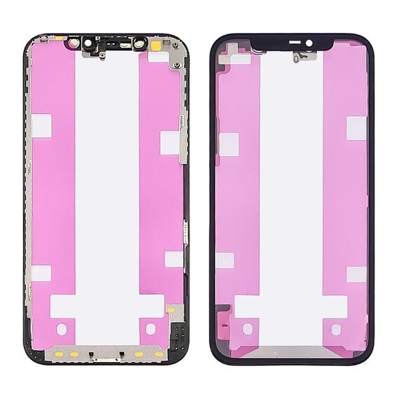 Фото 1. Скло тачскріна для Apple iPhone 12/12 Pro чорне з рамкою та OCA плівкою HC | Yuca.com.ua