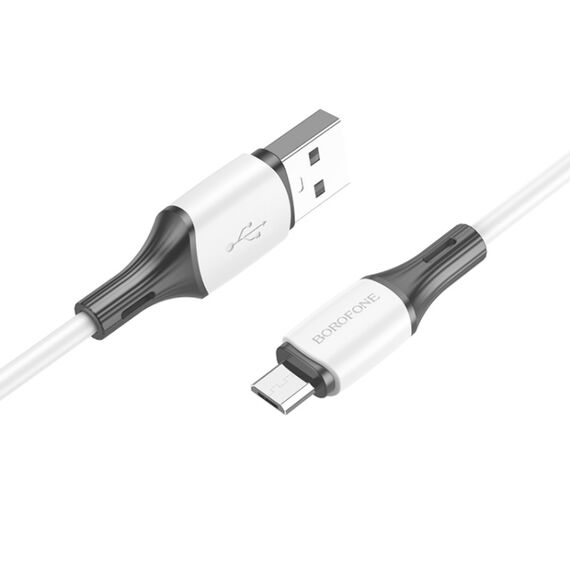 Фото 1. Кабель Borofone BX79 USB to MicroUSB 1m white | Yuca.com.ua
