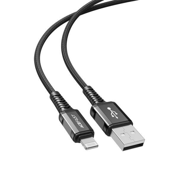 Фото 1. Кабель Acefast C1-02 USB to Lightning 1.2m black | Yuca.com.ua